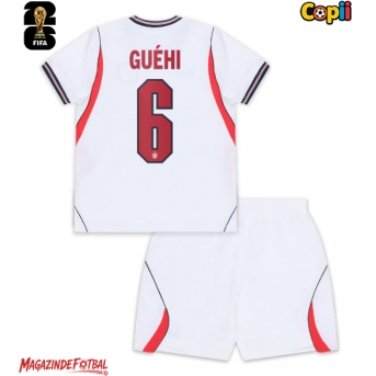 Anglia Marc Guehi #6 Echipament de Fotbal Replică Mondial 2026 Copii Acasa (+ Șorturi)
